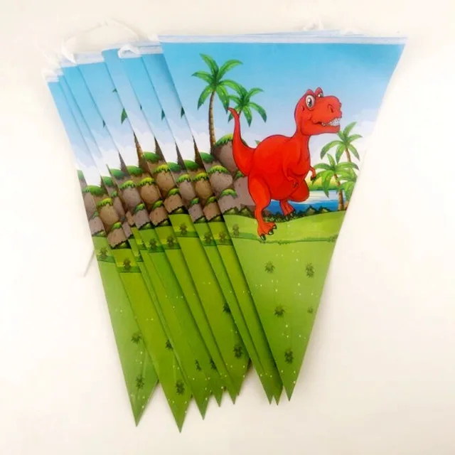 Мультяшный маленький динозавр на день рождения сувениры для мальчиков флаги