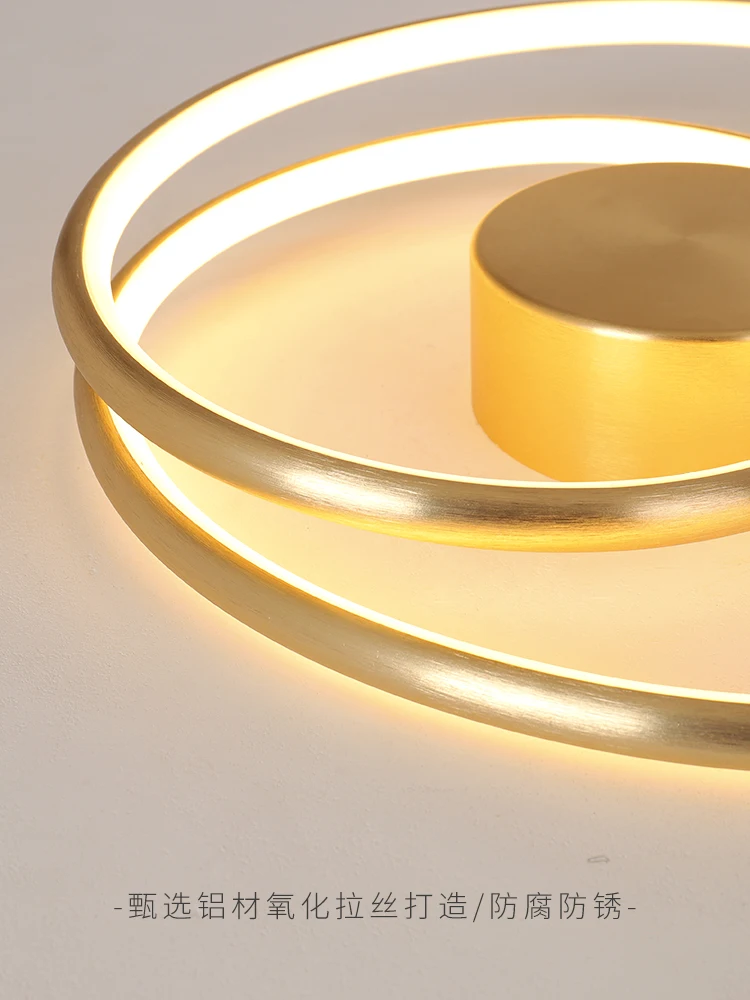 

Simple modern creative ceiling lamp round bedroom living room dining room light luxury Nordic ceiling lamp