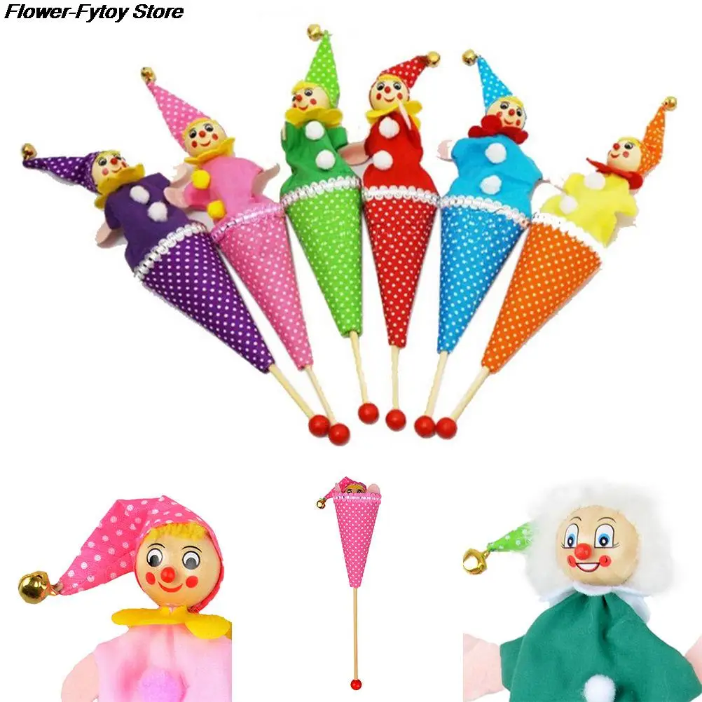 1Pcs Random Styles Baby Kids Educational Toys Smiley Face Clown Puppet Toy Bell Hide Seek Pop Up Telescopic | Игрушки и хобби