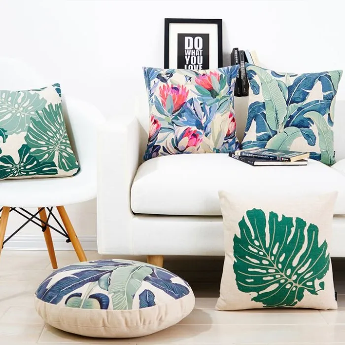 

30X50 Leaf Green Plants Pillow Cases Home Decoration Living Room Throw Pillow Covers Single Side Pillowcase Printing Hug Pillows
