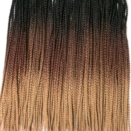 M1b/27# Pervado заколка для волос косы с крючком 2" омбре синтетические косички для наращивания волос 10 корней радужные вязанные волосы африканские косички - Цвет: M1b/27#