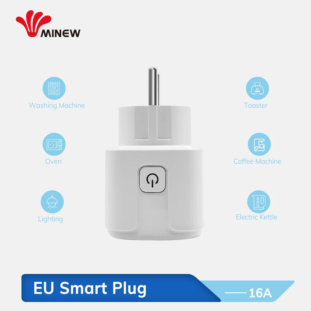 Несколько умных Wi-Fi разъемов беспроводной ЕС Европейский адаптер Alexa розетка