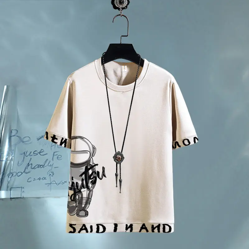 

men's short sleeve t-shirt print suit 2021 new fashion street hip hop short sleeve sportswear suit leisure sports 2-piece men's