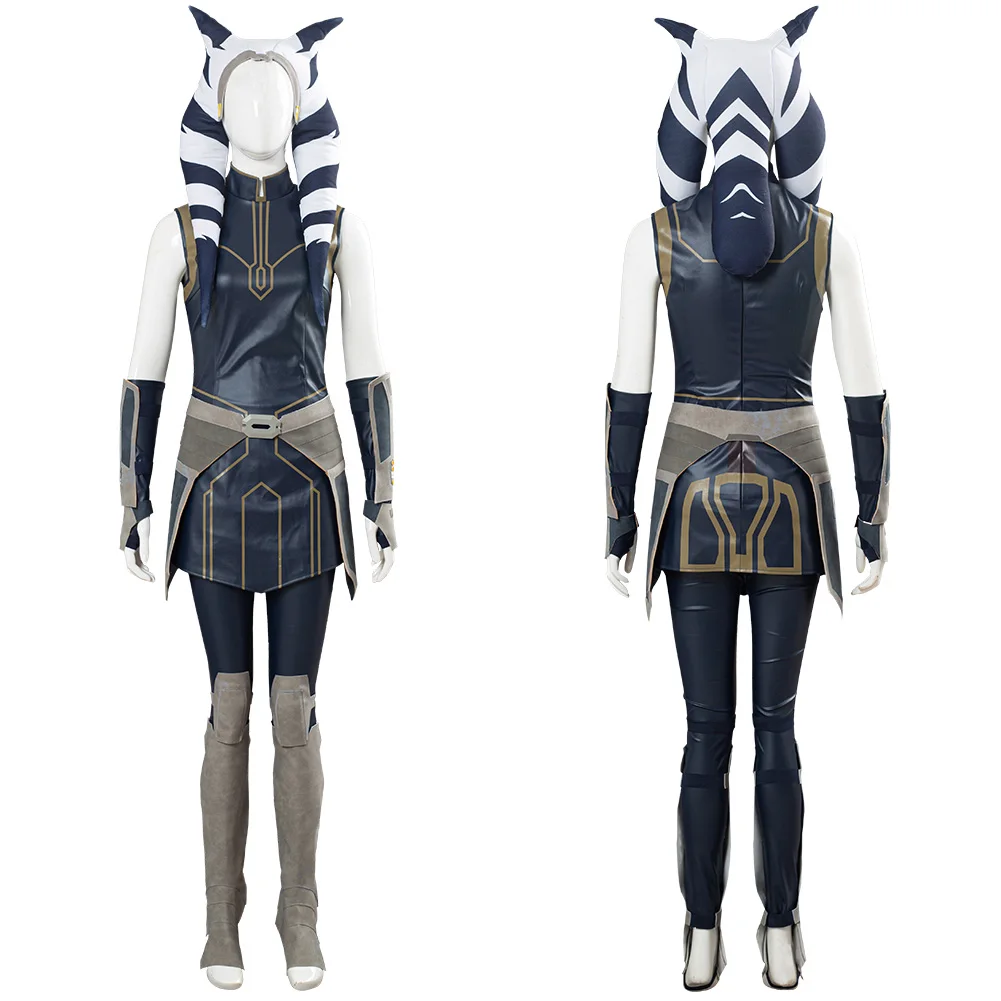

Clone Wars Season 7 Ahsoka Tano Cosplay Costume Women Girls Outfit Halloween Carnival Costumes