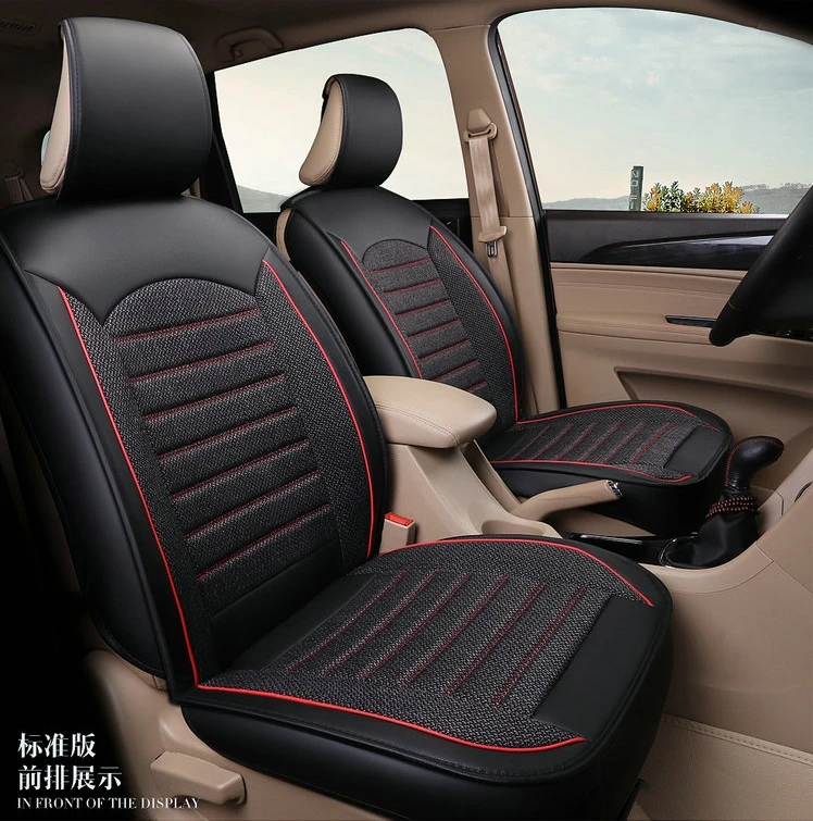 Кожаный чехол Dekabr на автомобильное сиденье из льна для Vw Passat B6 Polo Sedan Golf Touran Tiguan Jetta