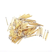 hot selling 100pcs of p75 series brass spring test probe with nickel plated needle diameter electronic spring test probe