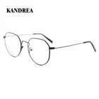 KANDREA, унисекс, металлическая оправа для очков, мужские, ультралегкие, женские, мужские, винтажные, Круглые, по рецепту, очки, ретро, оптическая оправа, мужские очки