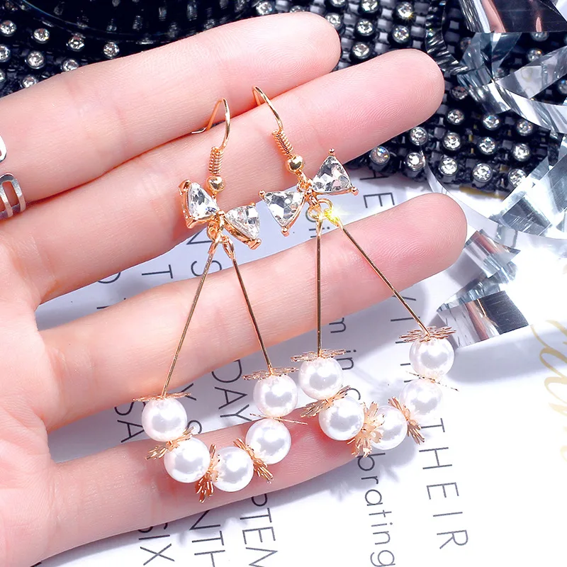 Жемчужное кольцо-бабочка женская Южная Корея Восточные ворота Циркон в виде