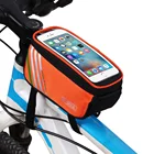 Велосипедная сумка, водонепроницаемая, с сенсорным экраном, на верхнюю раму передней рамы, для горных и шоссейных велосипедов, чехол для телефона, велосипедные аксессуары