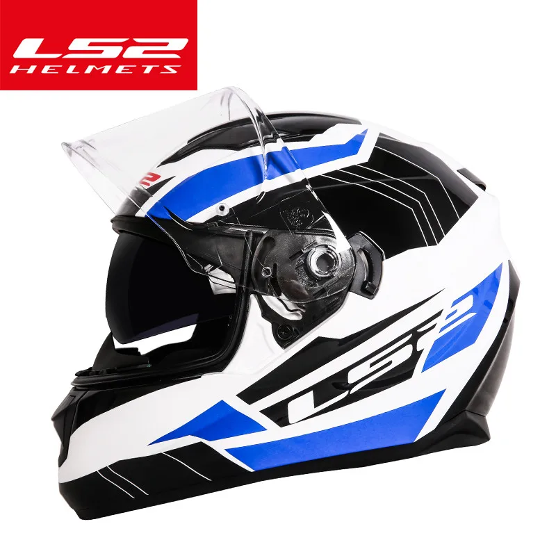 LS2 ff328 moto rcycle шлем с внутренним солнцезащитным козырьком двойной объектив Мото шлем полный шлем без подушки безопасности шлем capacete