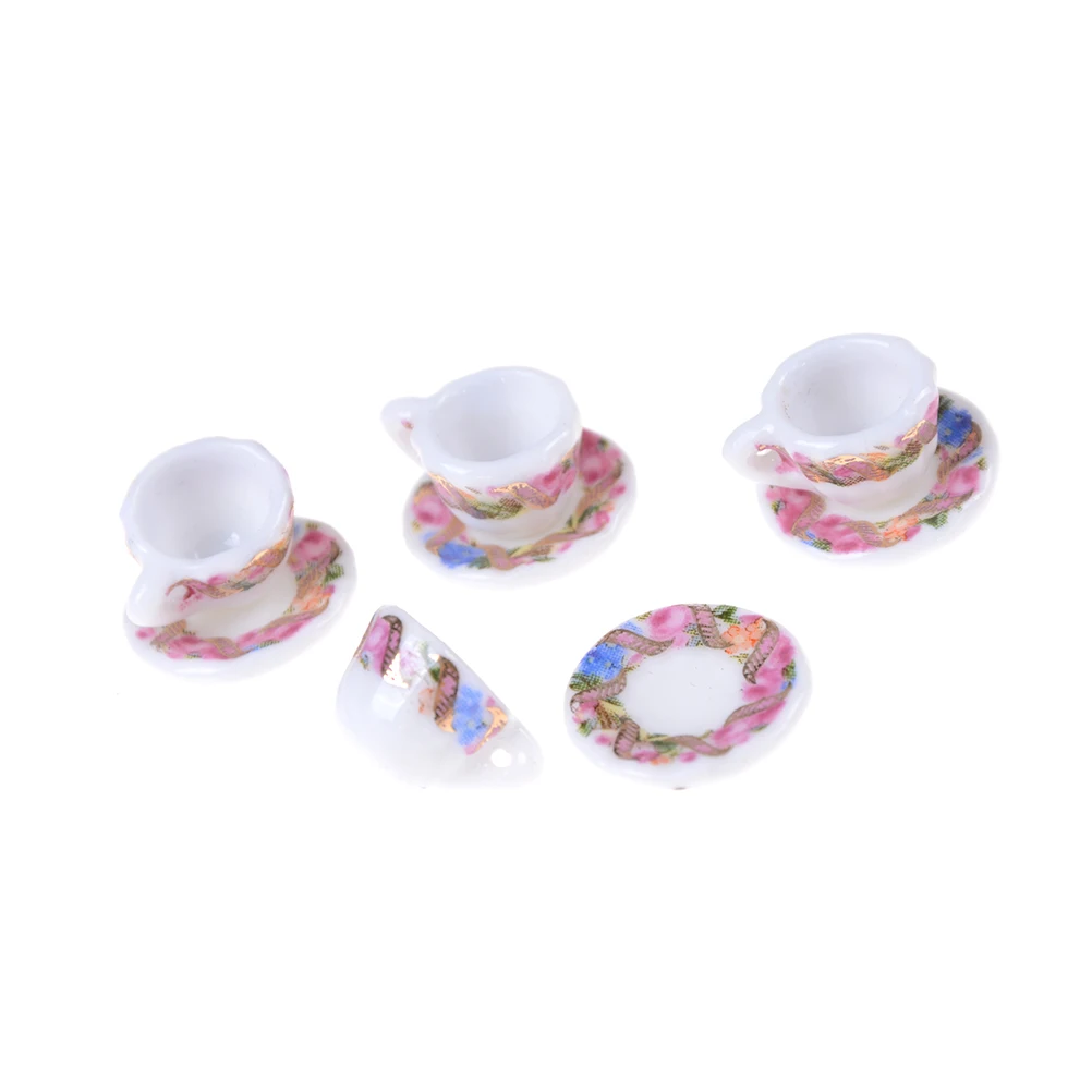 15 шт./лот фарфоровые чашки для кофе чая с цветочным узором керамическая посуда