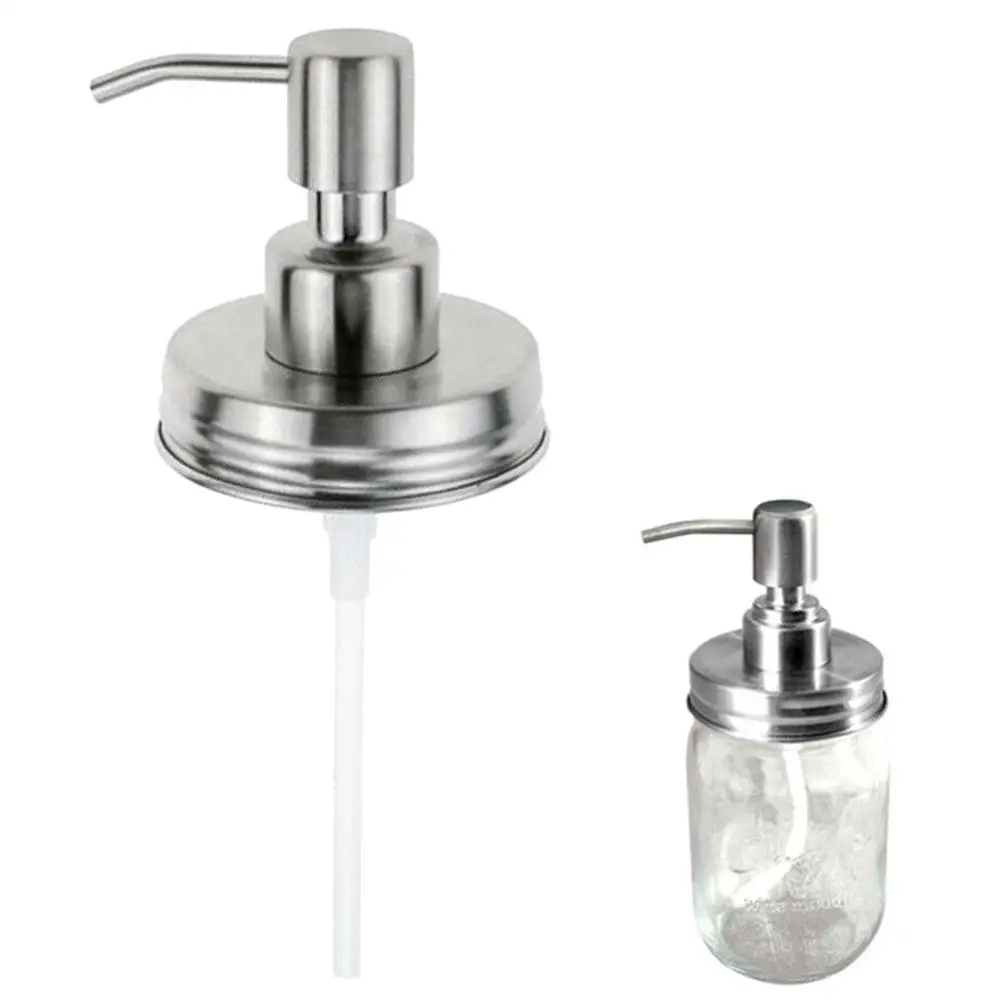 Soap Lotion Emulsion Bottle For Mason Jar Dispenser Pump Pressing Head Nozzle Replacement Tube Bathroom Accessories | Обустройство