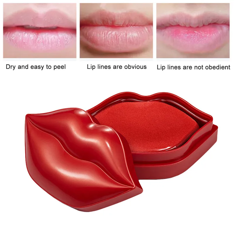 Коллагеновая гелевая маска для губ 20 шт./коркор. увлажняющие подушечки усилитель