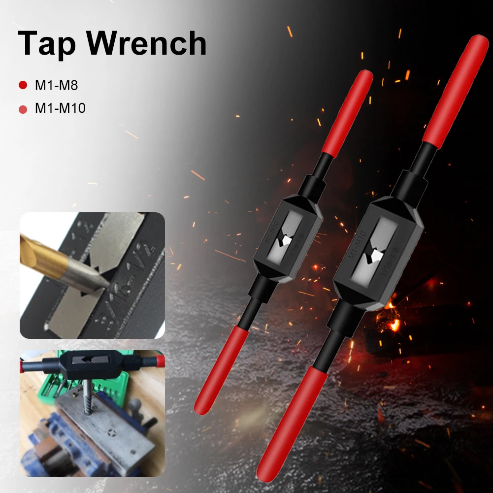 

Adjustable manual tap wrench bracket M1-M8 /M1-M10 thread metric handle reamer tool accessories tap and die set tap wrench