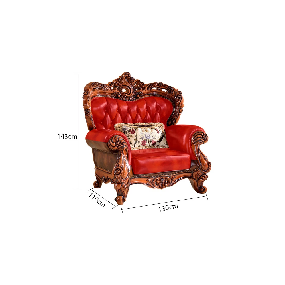 1 seater Диван для гостиной, диван, натуральная кожа, диван cama puff asiento chesterfield, деревянный, sala - Цвет: 1 seater