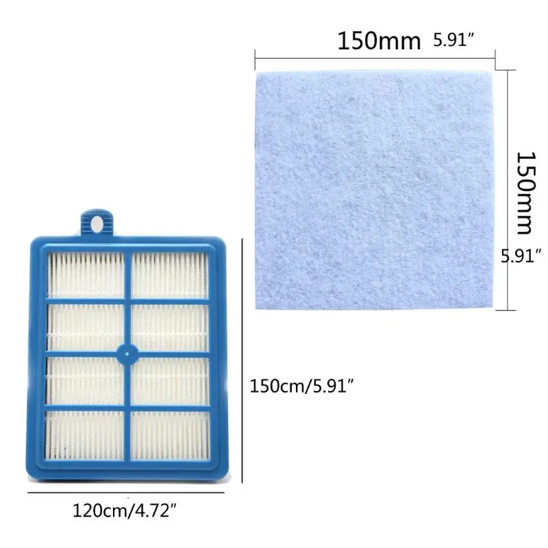 

Dust Hepa Filter Set For Electrolux Z3347 ZUA3840 Philips FC9088 FC9083 FC9087