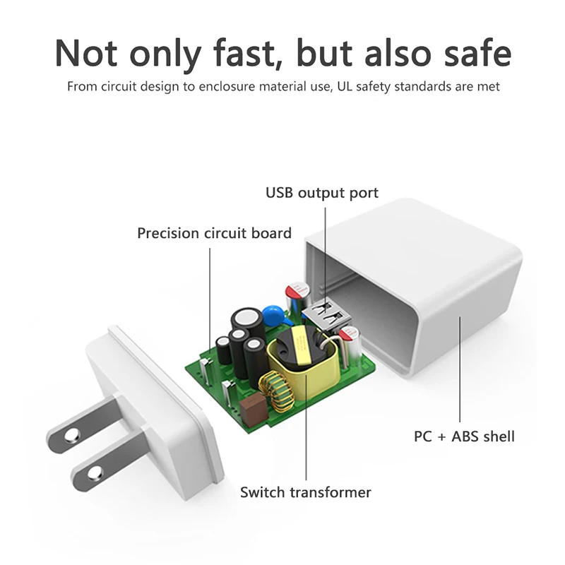 

Dropshipping Quick Charge3.0 Fast Charge Charger Single Port 18W Charger Standard Charging Head