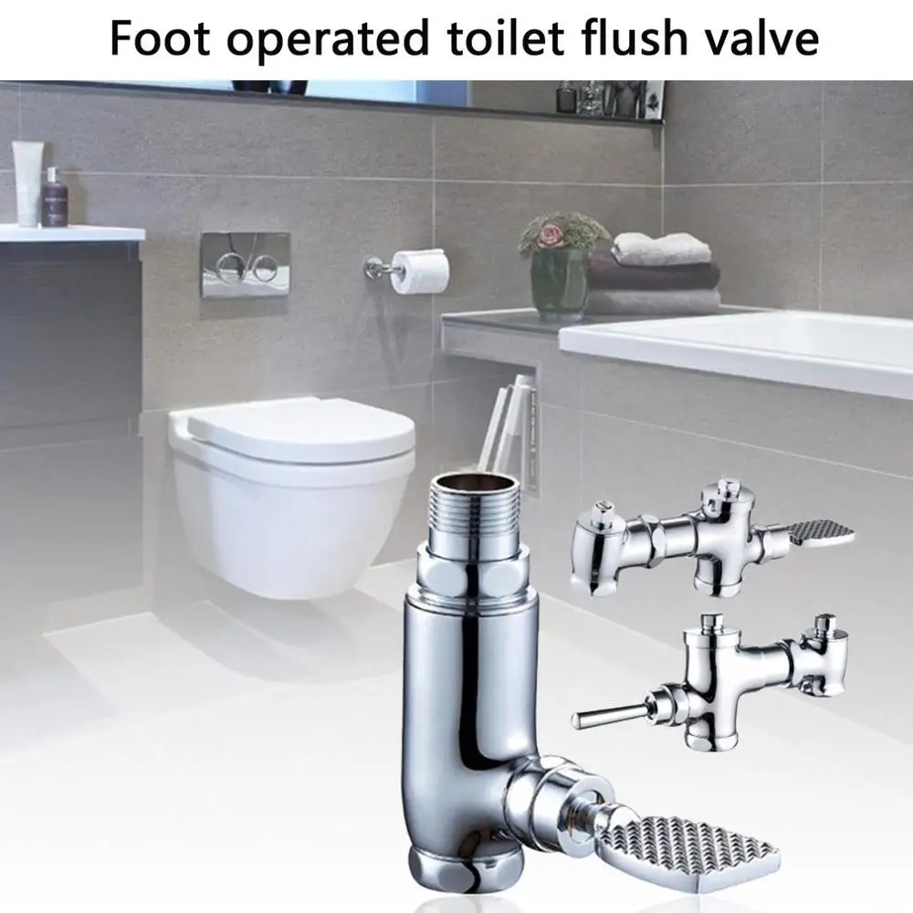 Медный клапан с задержкой табурет промывочный нажатие на стопу задержка