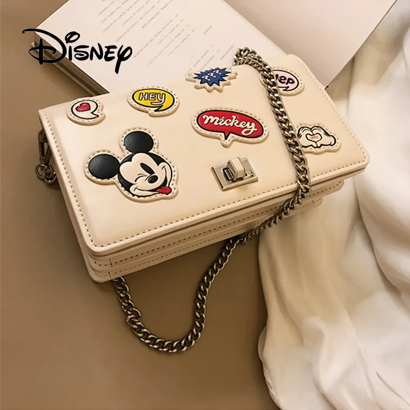 Disney мультфильм Микки Маус леди сумка через плечо PU женская модная печать пакет