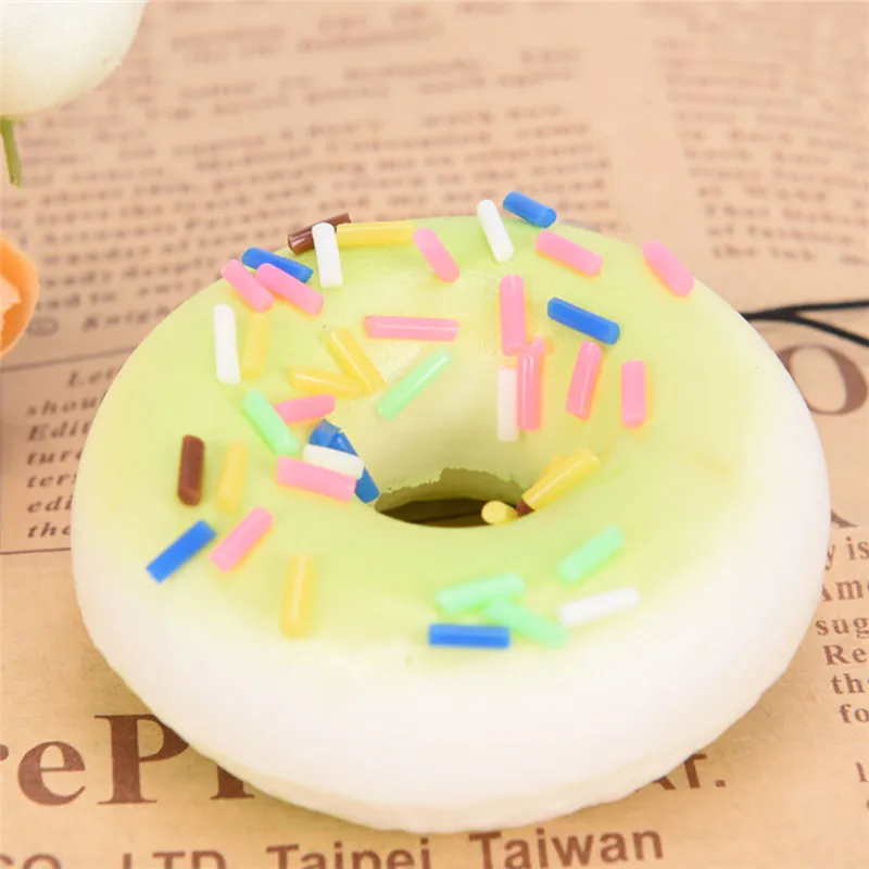 Трендовые ПУ Искусственные пирожные пончики Ароматические Подвески для женщин