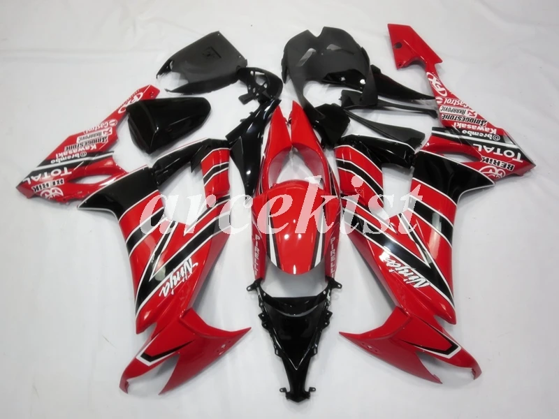 

Новый ABS Полный обтекатели комплект подходит для kawasaki Ninja ZX10R 2008 2009 2010 обтекатель 08 09 10 10R ZX-10R на заказ красный черный