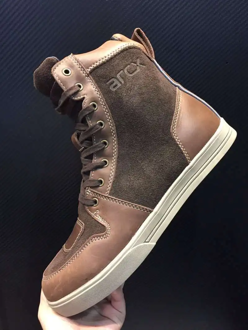 Мотоциклетные водонепроницаемые ботинки ARCX коричневые серые мотоциклетные для