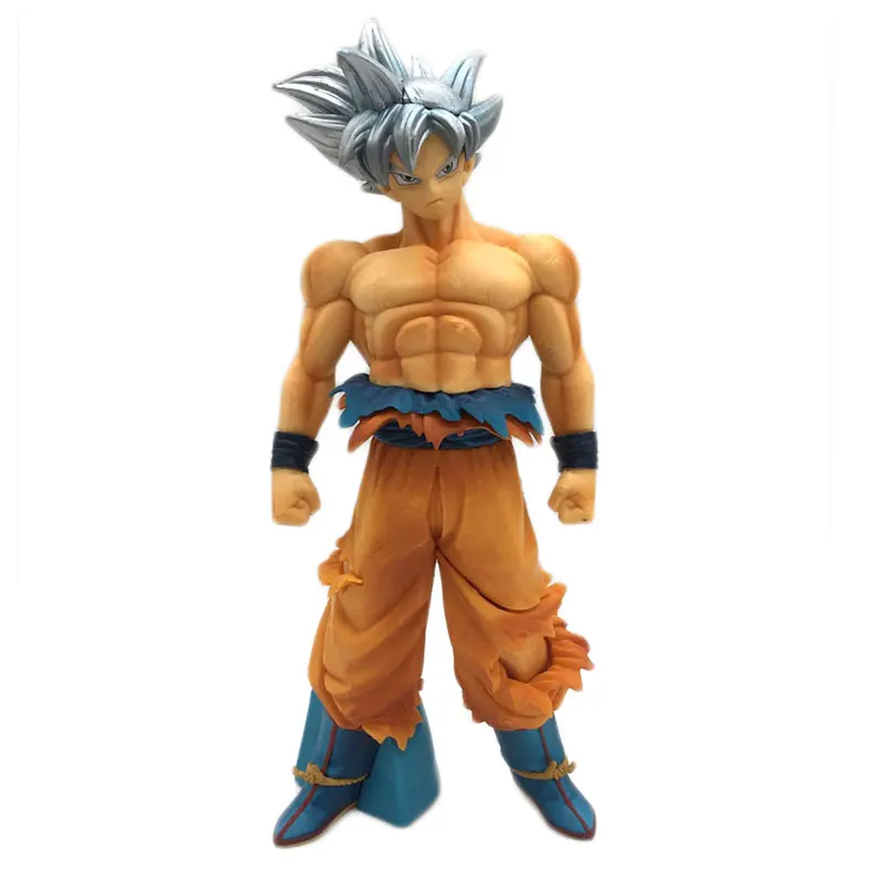 26 см Dragon Ball Z Гоку ультра инстинкт серебряные волосы Супер Саян Гоку Migatte нет Gokui ПВХ фигурку игрушки Коллекционная модель