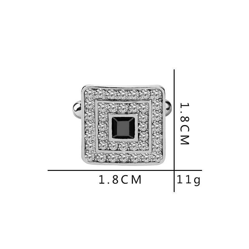Модные дизайнерские креативные деловые французские запонки Стразы для мужчин