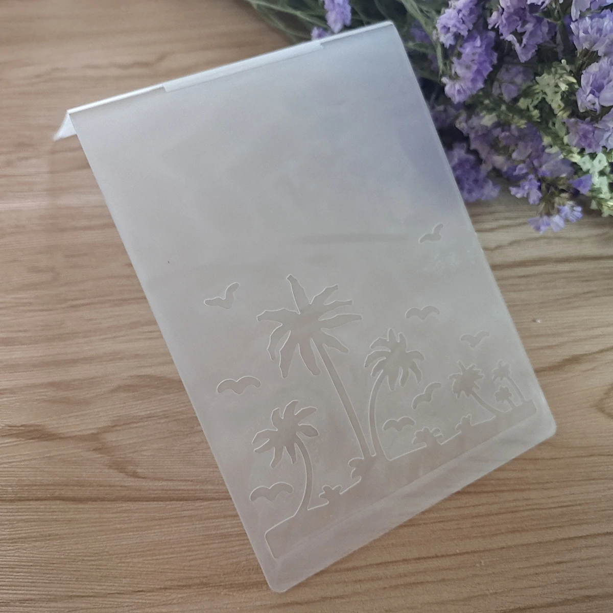 

Coconut Tree Plastic Embossing Folders Scrapbooking For Card Making Supplies Album Paper Crafts Decoration