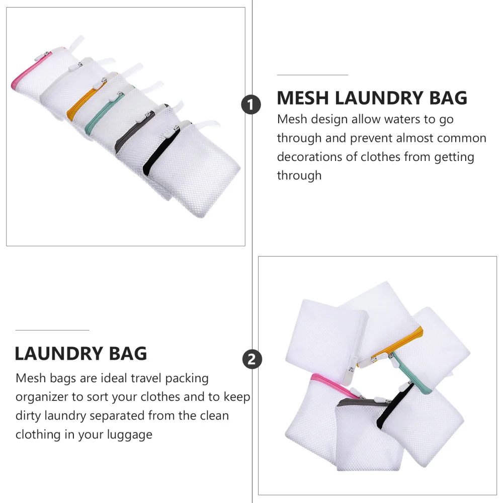 

6pcs Washing Machine Laundry Bags Travel Mesh Net Laundry Bags Storage Organizer