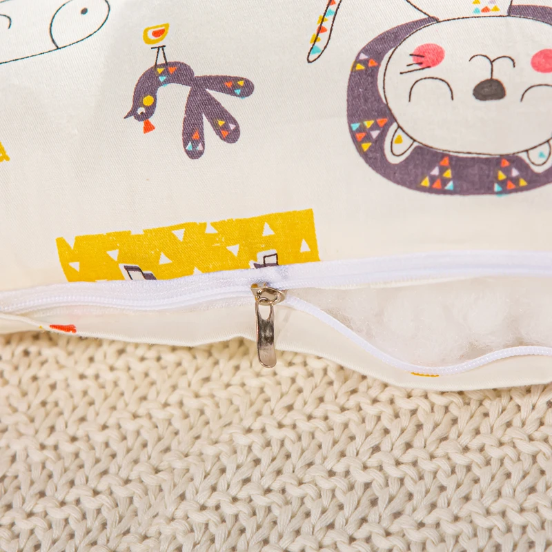 

Soft Cozy Cotton Children's Simple Cartoon Washable Pillow Core Student Cute Printed Neck Pillow for Home Hotel Travel