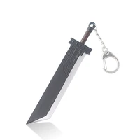 game berserk sword keychain black swordsman guts dragonslayer sword key chain for men car cosplay jewelry party gift