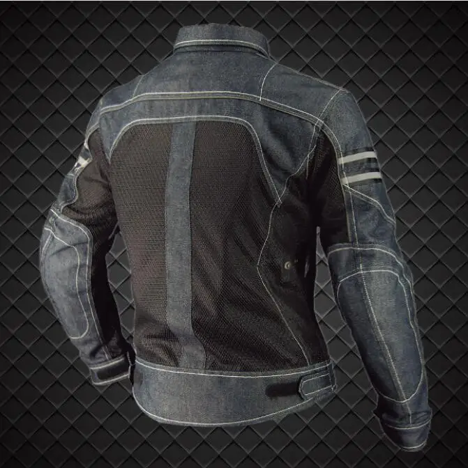 Летняя одежда для отдыха 2019 джинсовый костюм езды на мотоцикле Противоударная