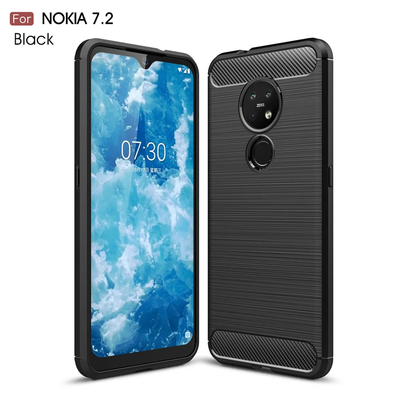 Для Nokia 7 2 чехол Деловой стиль Мягкий силиконовый резиновый защитный для телефона