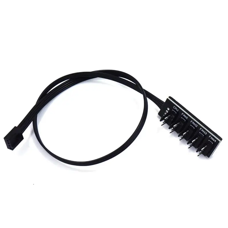 

1 To 5 4-Pin TX4 PWM CPU Cooler Case Splitter 3/4pin PWM Chasis Cooling Fan Cable Hub Adapter