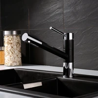hot and cold water sink taps kitchen faucet brass pull out kitchen faucet black 360rotation single handle deck mounted kitchen