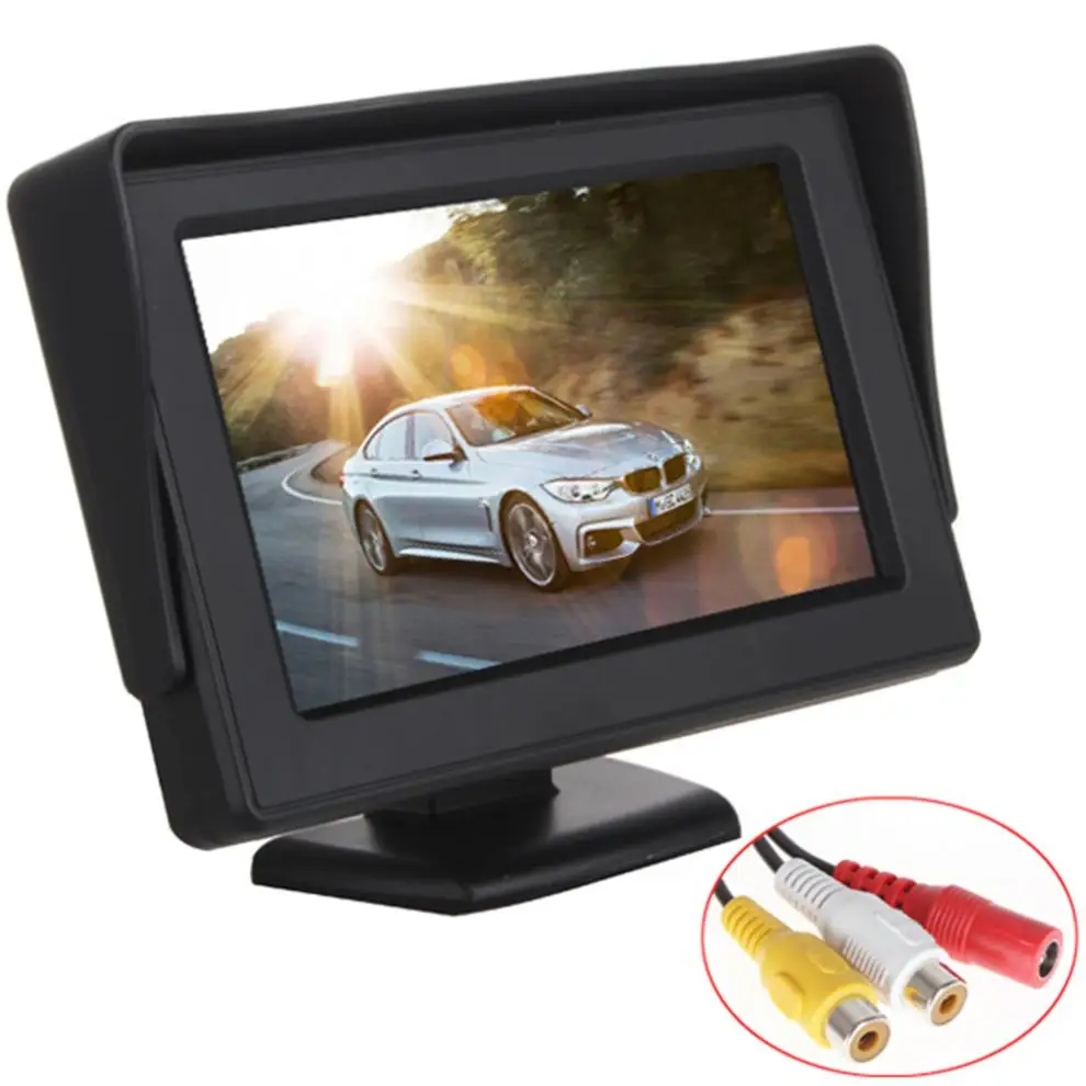 4 3 дюймовый TFT LCD HD цифровой панельный автомобильный монитор заднего вида