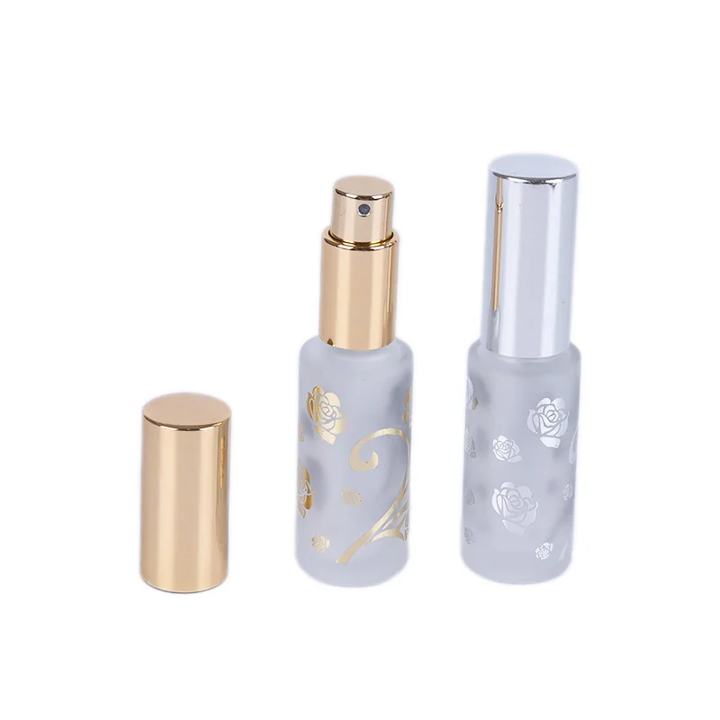 Portable 12ml Frosted Glass/ Metal Perfume Bottles Empty Spray Atomizer Refillable Bottle Scent Case With Travel Size New | Красота и