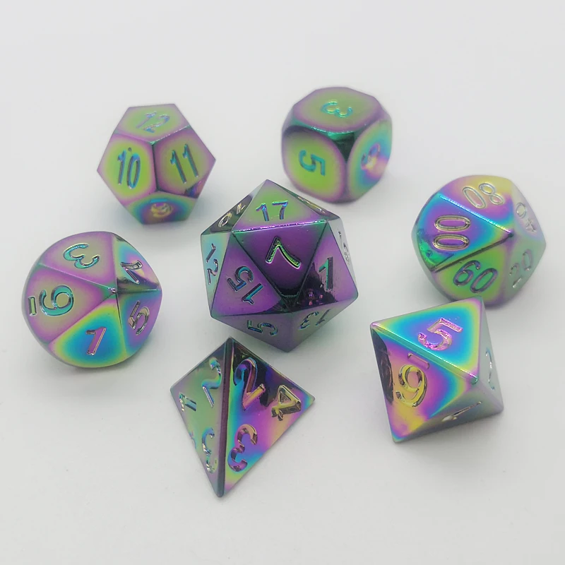 DND role-playing Game dice MTG Pathfinder board game metal D4-D20 polyhedral set | Спорт и развлечения