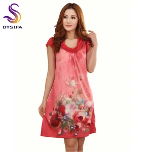 Женская пикантная шелковая ночная рубашка с коротким рукавом, размера плюс одежда для сна, Повседневная Ночная рубашка для отдыха, женская одежда для сна, летняя атласное шелковое