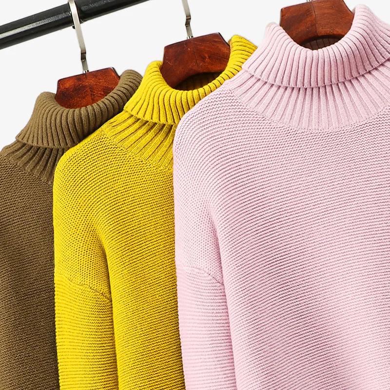 GIGOGOU Oversized Thick Turtleneck Women Sweater Winter Warm Female Jumper Christmas Sweaters Knitted Pullover Top Pull Hiver | Женская