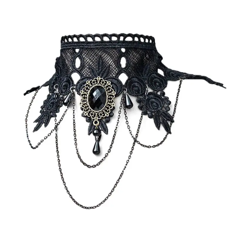 

Женский съемный воротник, с вышивкой, в готическом стиле