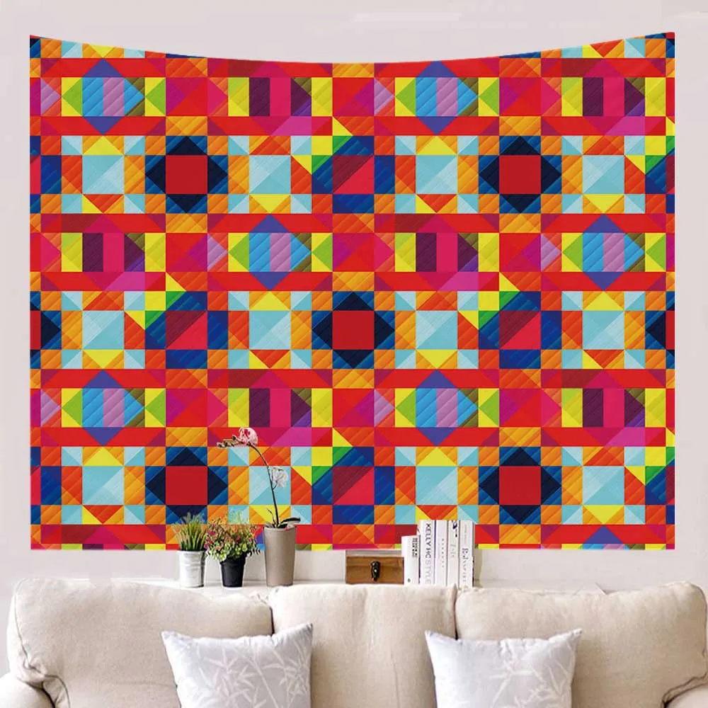 Химический элемент психоделический гобелен настенный с картой мира одеяло ковер