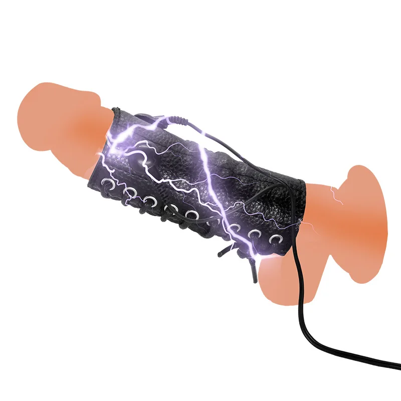 Кольца для пениса с электрошоком секс-игрушки мужчин удлинитель мастурбации