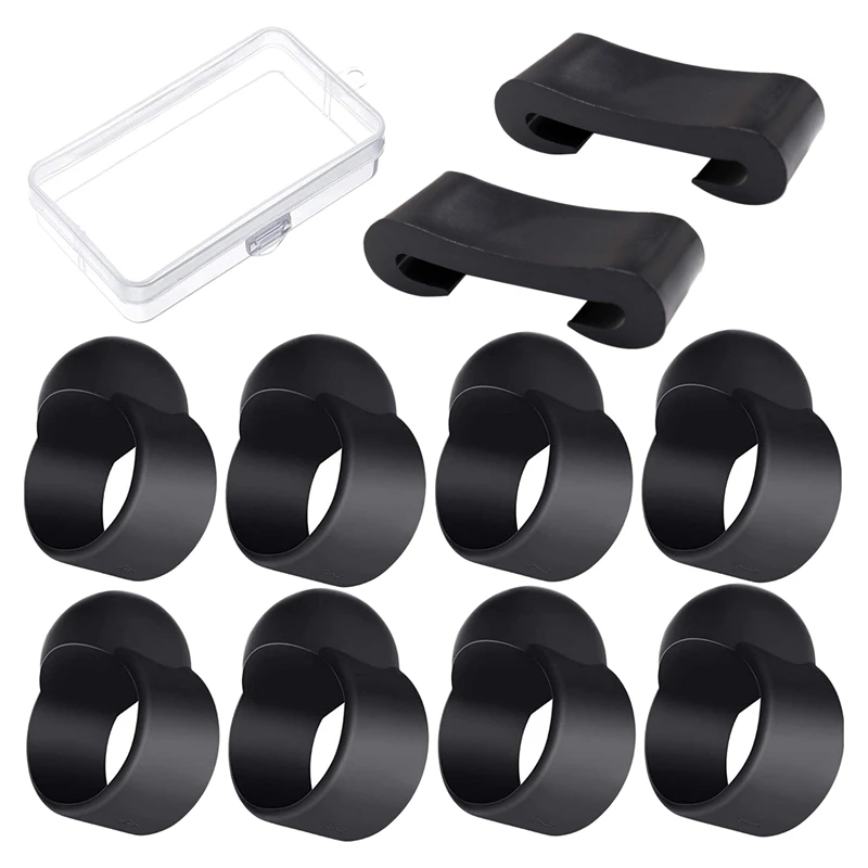 

8Pcs Steel Tongue Drum Finger Sleeves,Silicone Knocking Finger Picks Cover for Tongue Drum,Drumstick Holders Finger Tool