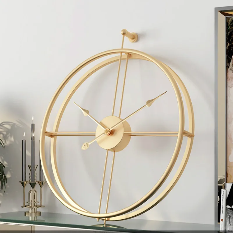 

Large Wall Clock Modern Design For Living Room Decoration Gold Round Watch Home Decor Battery Operated Luxury Clocks