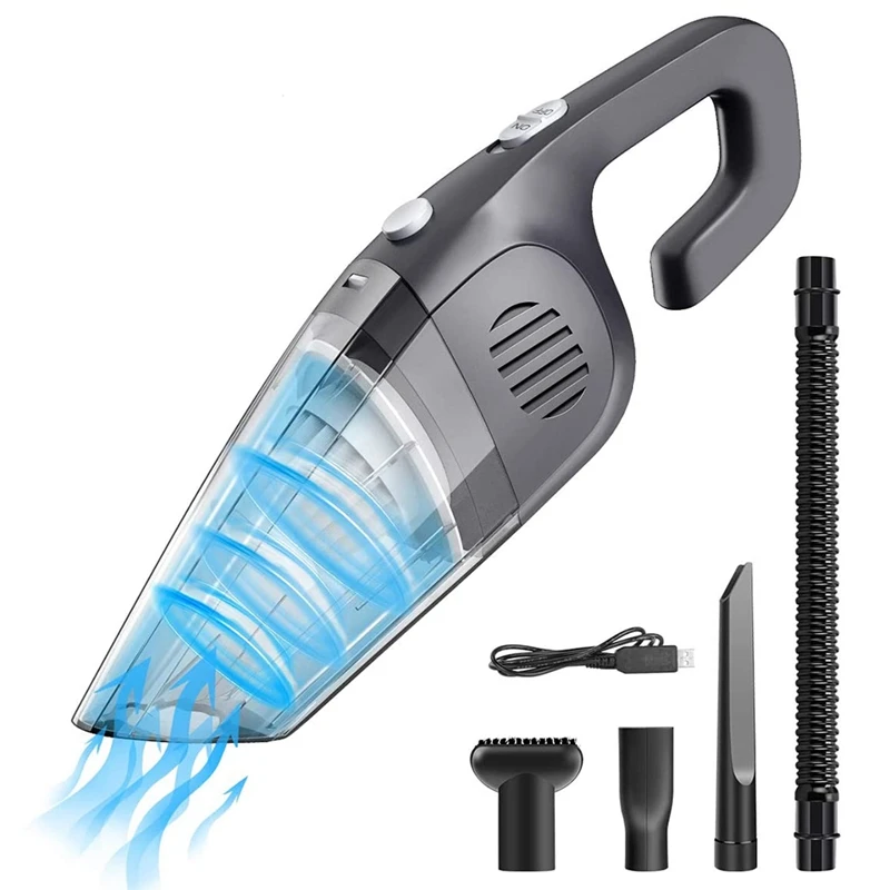 

Ручной пылесос, портативный беспроводной пылесос 7 кПа для влажной и сухой уборки, подходит для шерсти домашних животных, дома и автомобиля