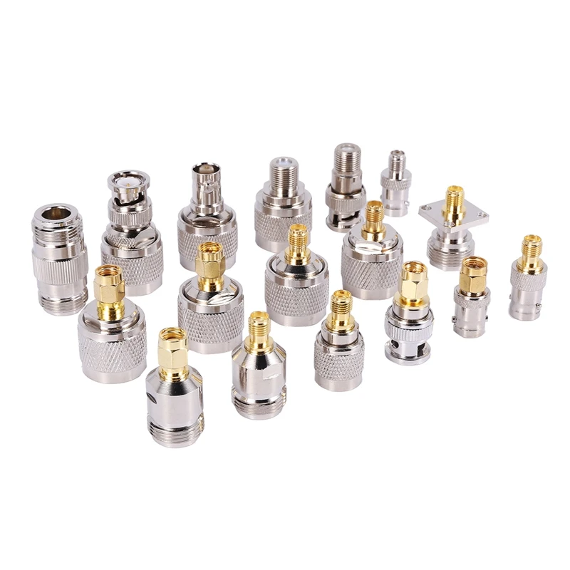 

17Pcs Standard N Type to Sma BNC to Sma TNC to Sma N Type to F Connector RF Connectors Adapter