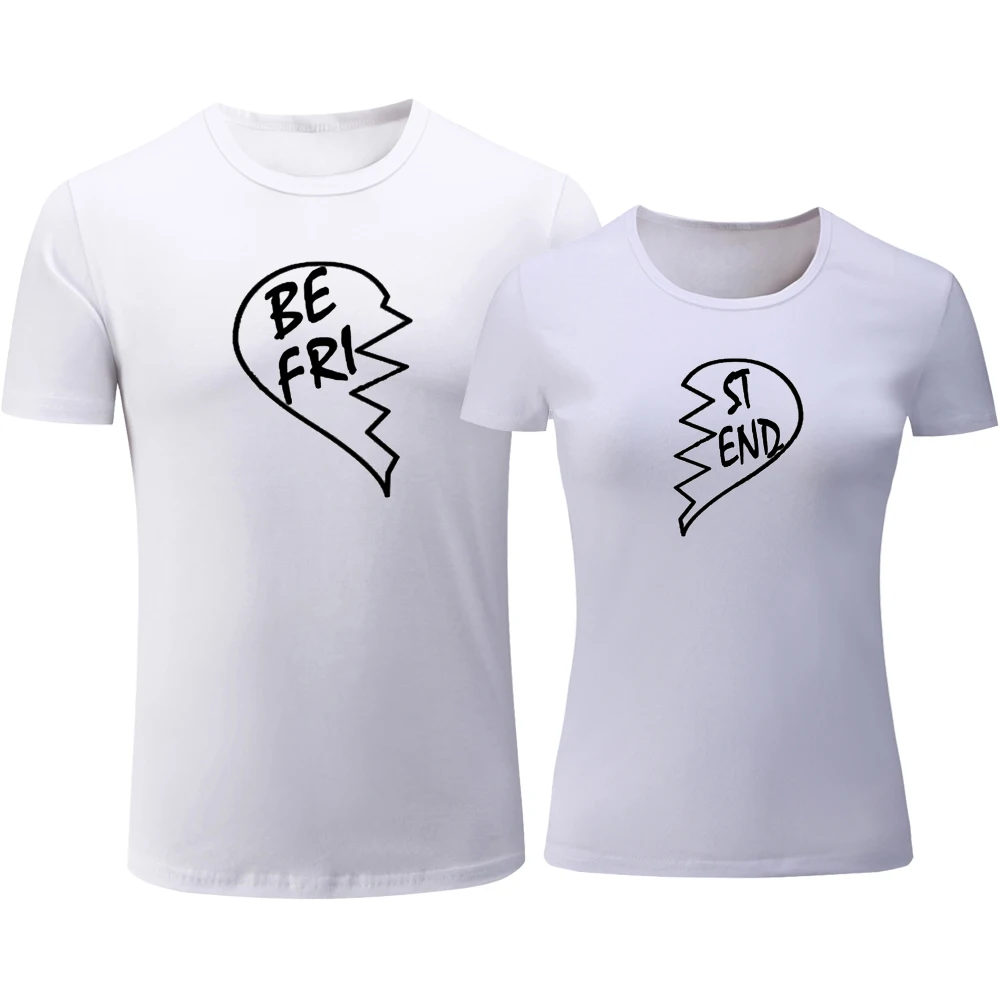 Лучший друг дизайнерские женские и мужские футболки из хлопка с графическим