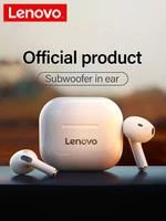 original lenovo lp40 tws wireless earphone bluetooth 5 0 dual stereo noise reduction bass headset touch control earbuds 300mah